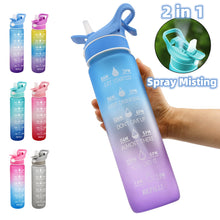 Load image into Gallery viewer, Water Bottle Scrub Bounce Cover Straw Space Cup Sports Water Bottle With Spray Function +