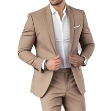 Load image into Gallery viewer, Men's Two-piece Business Suit Elegant Banquet Gown Slim-Fit Fashionable Suit And Trousers +