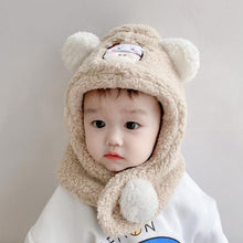 Load image into Gallery viewer, Baby Bear Autumn And Winter Infant Ear Protection Hat +