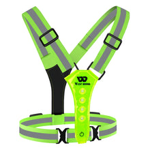 Load image into Gallery viewer, Outdoor Night Run Reflective Vest Riding Warning Light +