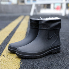 Load image into Gallery viewer, Short Tube Water Shoes Men Rain Boots Autumn And Winter +
