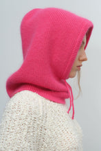 Load image into Gallery viewer, Drawstring Solid Color Thermal Knit Hat Winter Veil +