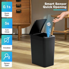 Load image into Gallery viewer, 12L Smart Trash Bin Rubbish Motion Sensor Touchless Bathroom Odorless Toilet Trash Can +