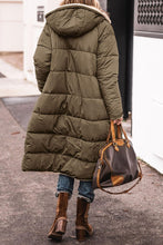 Load image into Gallery viewer, Solid Color Hooded Cotton Jacket Long Sleeve Double-sided Wear Slim Fit Elegant Cardigan Coat Top +