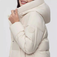 Load image into Gallery viewer, Fashionable Duck Down Puffer Coat Insulated Hooded Jacket Women's Overcoat +