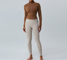 Load image into Gallery viewer, Fleece-Lined Yoga Jacket +