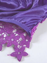 Load image into Gallery viewer, Spaghetti Straps Crochet Lace Hollow Out Bra Thong Lingerie Set