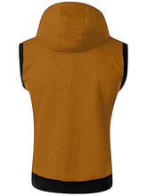 Load image into Gallery viewer, Men's Hooded Sleeveless Vest Solid Color Casual Slim Vest