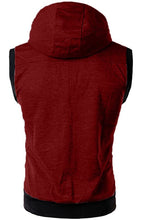 Load image into Gallery viewer, Men's Hooded Sleeveless Vest Solid Color Casual Slim Vest