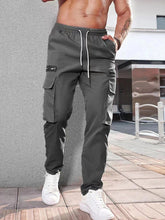 Load image into Gallery viewer, Men's New Fashionable Casual Sports Zipper Decorative Overalls Cargo Pants +