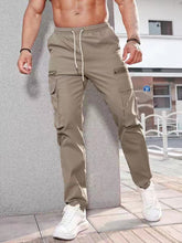 Load image into Gallery viewer, Men's New Fashionable Casual Sports Zipper Decorative Overalls Cargo Pants +