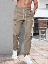 Load image into Gallery viewer, Men's New Fashionable Casual Sports Zipper Decorative Overalls Cargo Pants +