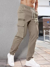 Load image into Gallery viewer, Men's New Fashionable Casual Sports Zipper Decorative Overalls Cargo Pants +