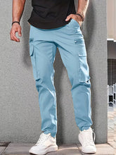 Load image into Gallery viewer, Men's New Fashionable Casual Sports Zipper Decorative Overalls Cargo Pants +