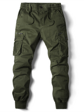Load image into Gallery viewer, Men's Casual Solid Color Cargo Pants +