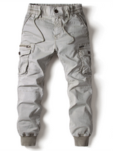Load image into Gallery viewer, Men's Casual Solid Color Cargo Pants +