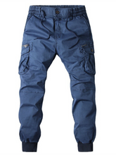 Load image into Gallery viewer, Men's Casual Solid Color Cargo Pants +