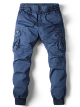 Load image into Gallery viewer, Men's Casual Solid Color Cargo Pants +