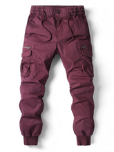 Load image into Gallery viewer, Men's Casual Solid Color Cargo Pants +