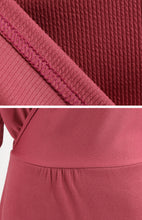 Load image into Gallery viewer, Women's Sexy V-Neck Lace-Up Long-Sleeved Dress +