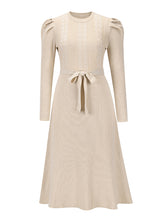 Load image into Gallery viewer, Women's Long Sleeve Cable Knit Sweater Dresses +