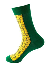 Load image into Gallery viewer, Men's Breakfast Print Casual Fun Socks +