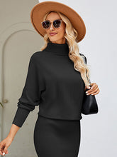 Load image into Gallery viewer, Women's Turtleneck Long Sleeve Slim Fit Sweater Dress +