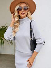 Load image into Gallery viewer, Women's Turtleneck Long Sleeve Slim Fit Sweater Dress +