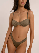 Load image into Gallery viewer, Female Sexy Suspender Pleated Beach Bikini Women's Swimsuit+