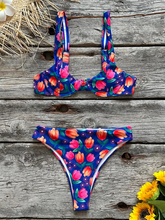 Load image into Gallery viewer, Women's New Sexy Low Waist Printed Beach Bikini Set +