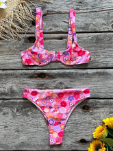 Load image into Gallery viewer, Women's New Sexy Low Waist Printed Beach Bikini Set +