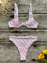 Load image into Gallery viewer, Women's New Sexy Low Waist Printed Beach Bikini Set +