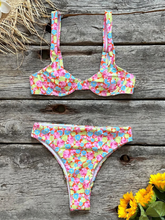 Load image into Gallery viewer, Women's New Sexy Low Waist Printed Beach Bikini Set +