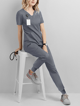 Load image into Gallery viewer, Nurses Two-piece Clothes Hospital Suit Doctor Nurse Clothes Beauty Salon Work Clothes +
