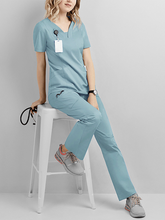 Load image into Gallery viewer, Nurses Two-piece Clothes Hospital Suit Doctor Nurse Clothes Beauty Salon Work Clothes +