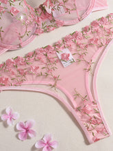Load image into Gallery viewer, Flower Embroidery Sexy Lingerie Set +