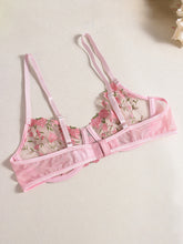 Load image into Gallery viewer, Flower Embroidery Sexy Lingerie Set +