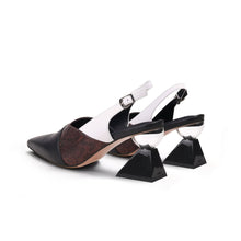 Load image into Gallery viewer, Metallic Slingback Heels