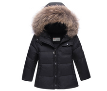 Load image into Gallery viewer, Children's Sling Down Jacket Winter Coat for Little Girls (+)
