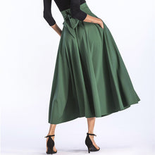 Load image into Gallery viewer, Long A-line Skirt Belly Pressure High Waist Skirt Mid-calf Evening Skirt +