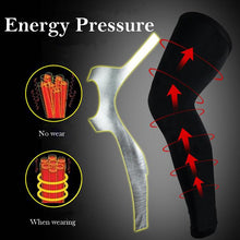 Load image into Gallery viewer, Unisex Heated Compression Leggings Sports Leg Sleeve with Knee Pad Leggings Tights for Cycling +