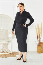 Load image into Gallery viewer, Sexy Big Size Knit Winter Dress Women Bodycon Dress (+)