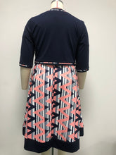 Load image into Gallery viewer, African Plus Size Women's New Printed Two-Piece Dress +