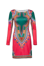 Load image into Gallery viewer, Classic Style Dress - Totem Print Women's Dress - African Design Dress +