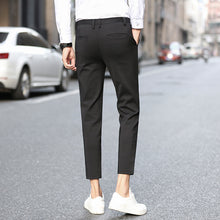 Load image into Gallery viewer, Nine-Point Trousers Men's Slim-Fit Suit Trousers With Small Feet 9-Point Trousers Men's Pants +