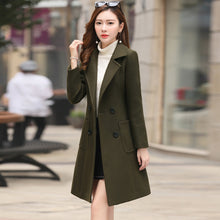 Load image into Gallery viewer, The Vintage Windbreaker Pulls-in Knee-length Tweed Coat +