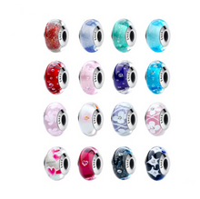 Load image into Gallery viewer, S925 Sterling Silver Bracelet Accessory Glass Beads Charm Bracelet Jewelry +