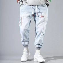 Load image into Gallery viewer, Summer Light Blue Jeans Men's Denim Pants Closed Feet Trousers +