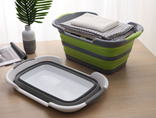 Load image into Gallery viewer, Multipurpose Silicone Foldable Basin Baby Shower Folding Tub Baby and Pet Bathtub Space-Saving Non-Slip Bucket +