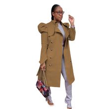 Load image into Gallery viewer, Pure Color All-match Long Trench Coat Women's Clothing +